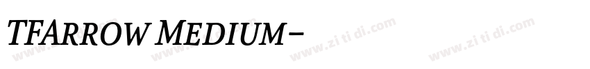 TFArrow Medium字体转换